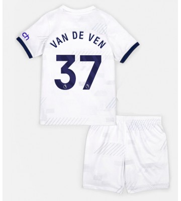 Tottenham Hotspur Micky van de Ven #37 Replika Babytøj Hjemmebanesæt Børn 2023-24 Kortærmet (+ Korte bukser)
